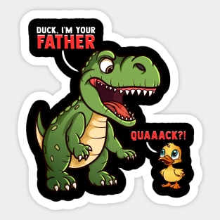 Funny Duck Dinosaur Gifts Men Kids Women Funny Dinosaur Sticker